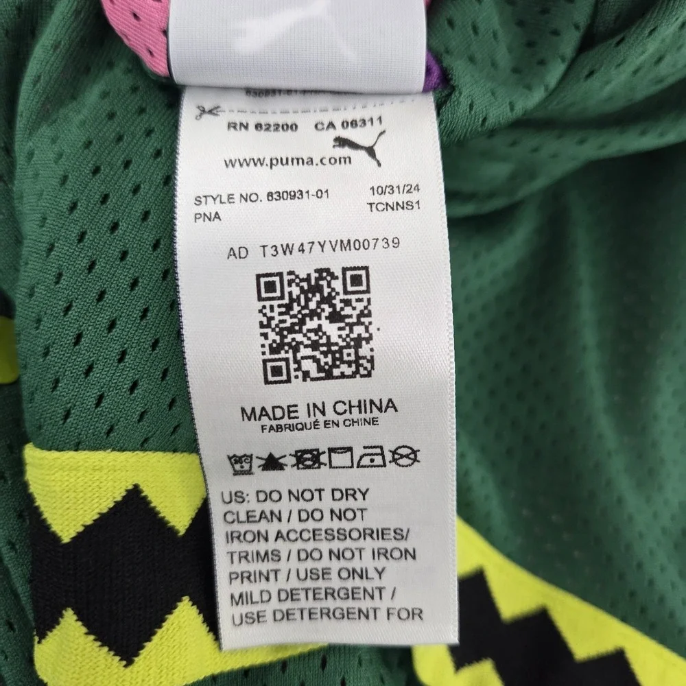 Puma X Teenage Mutant Ninja Turtles Reversible Shorts Mens XXL Green 630931-01